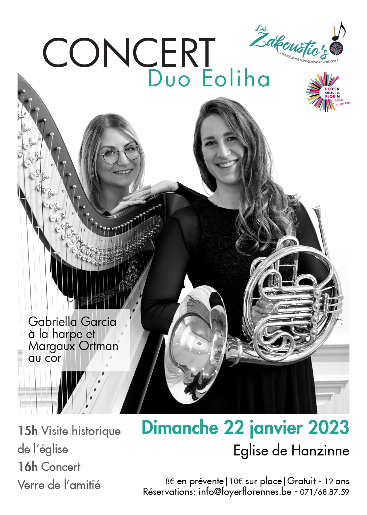 Affiche concert du Duo Eoliha
