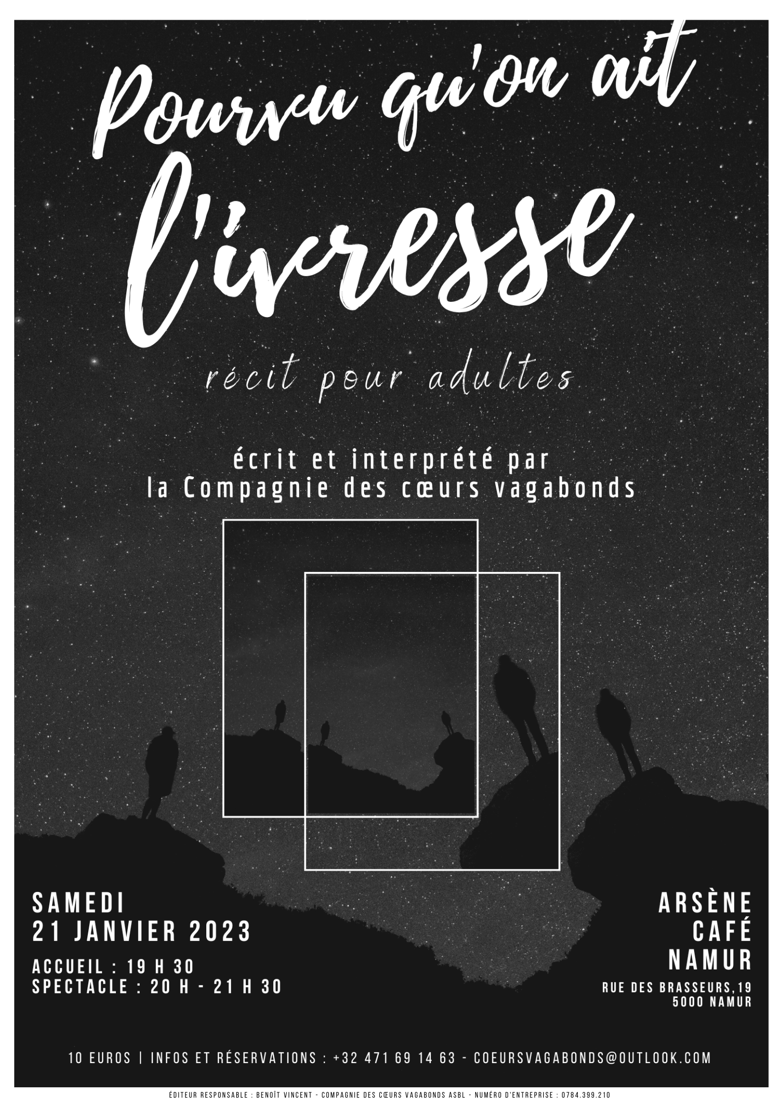 nuit &eacute;toil&eacute;e avec deux personnes dont l'ombre se r&eacute;p&egrave;te