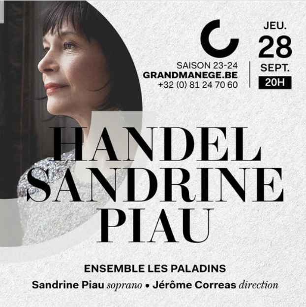 Sandrine Piau chante Handel au Namur Concert Hall
