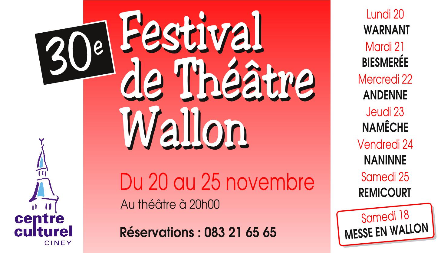 Festival de théâtre wallon