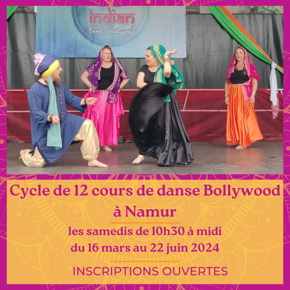 Cours de danse indienne Bollywood à Namur