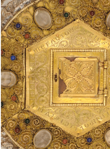 détail,phylactère de saint Martin, trésor d'Oignies T012 ©Guy Focant