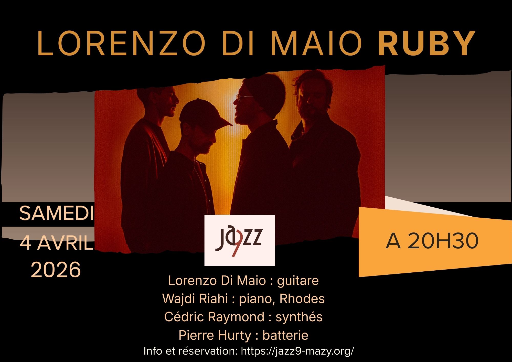Concert : Lorenzo Di Maio &laquo; RUBY &raquo; &agrave; Jazz9 