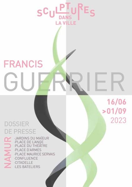 Affiche officielle de l'exposititon de Francis Guerrier