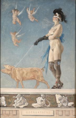 Illustration "Pornocratie" de Félicien Rops (1878)