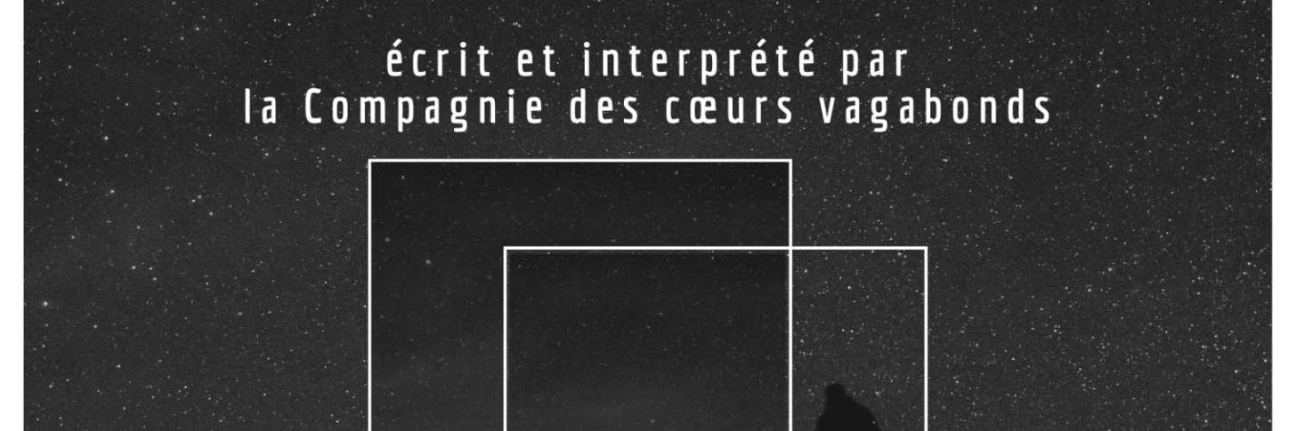 nuit &eacute;toil&eacute;e avec deux personnes dont l'ombre se r&eacute;p&egrave;te
