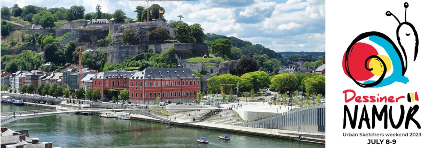 Vue de la Confluence (et logo de l'event)