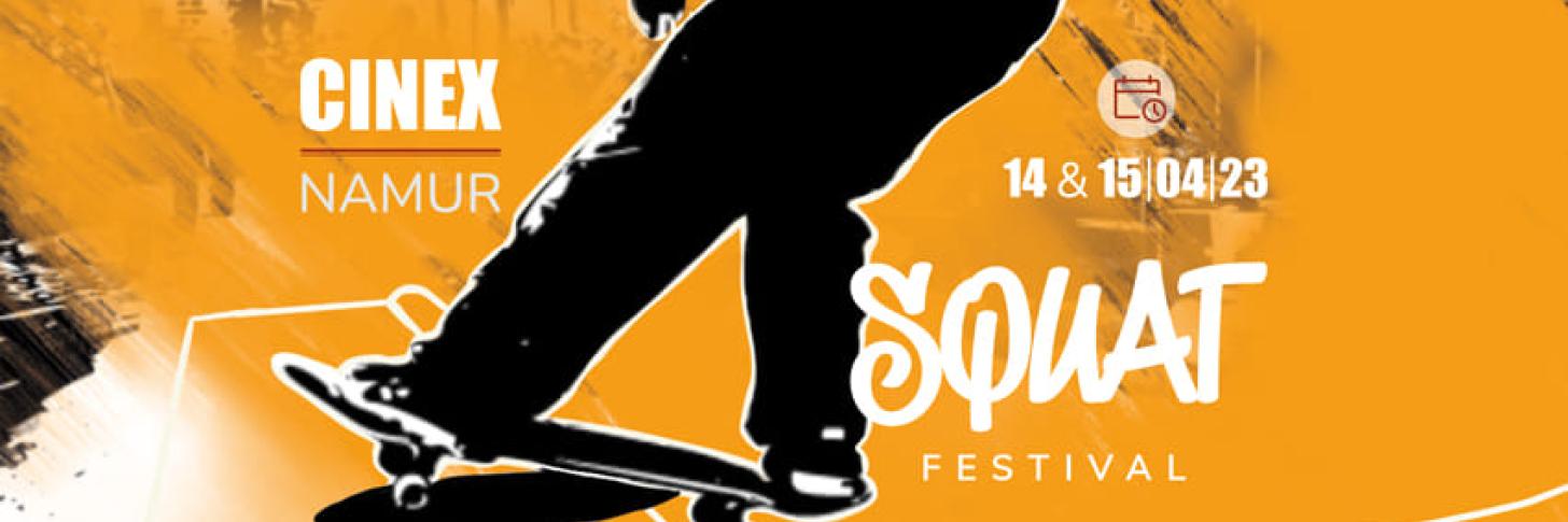 Bannière officielle du Squat Festival 2023