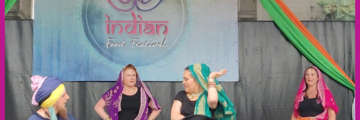 Nos élèves dansent le Bollywood à l'Indian Food Festival