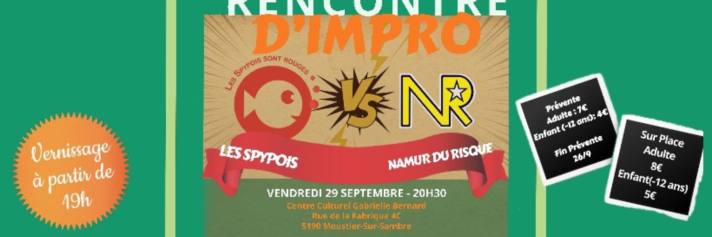 Match d’improvisation : les SPYPOIS vos Namur du Risque