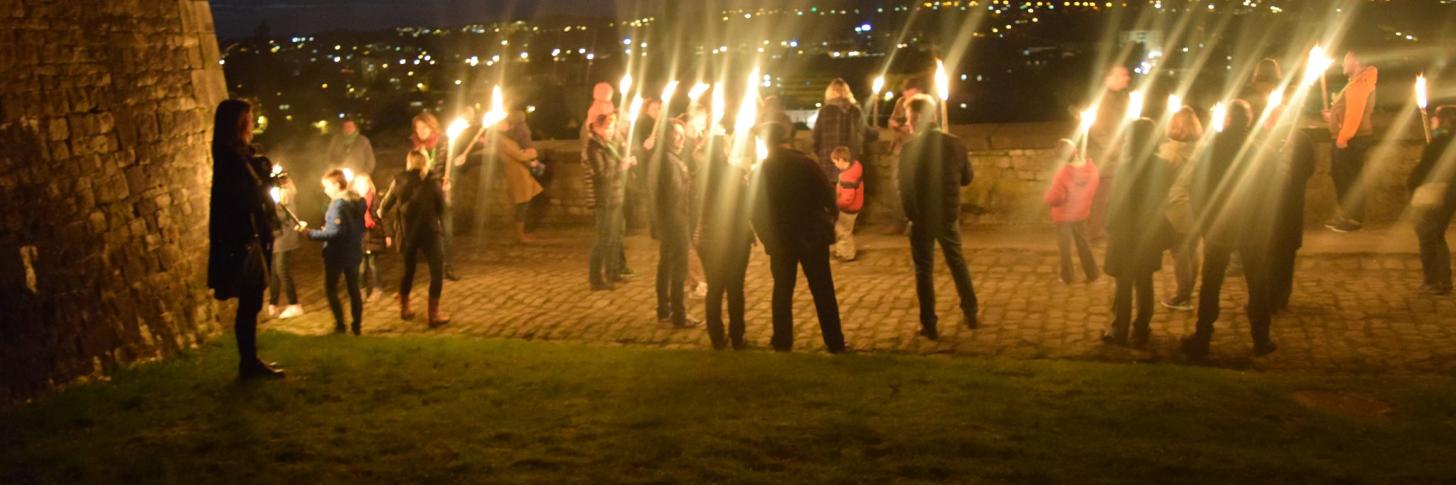 balade aux flambeaux à la citadelle