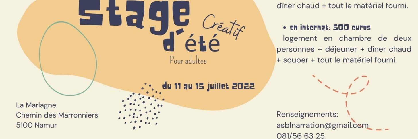 Stage d'été créatif pour adultes