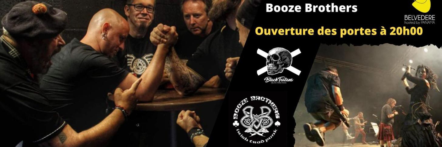 Black tartans + Booze Brothers