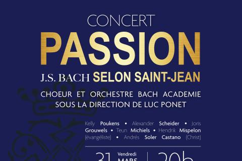 Affiche de la représentation de la Passion selon Saint Jean