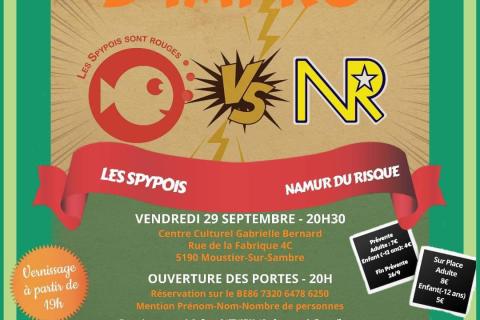 Match d’impro entre Les SPYPOIS et Namur du Risque