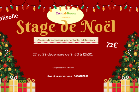Cré-art-tianne Stage de céramique enfants 2023 à Falisolle